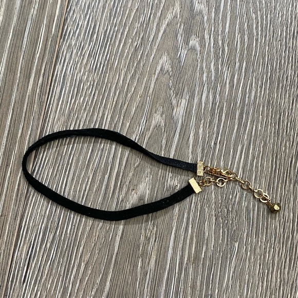 Vanessa Mooney Black Thin Stretch Suede Choker - Picture 3 of 4